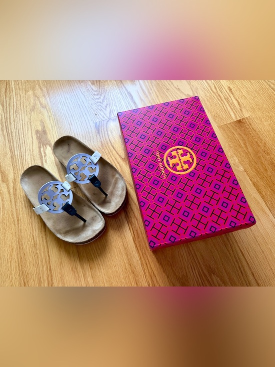 Tory Burch Shoes - Tory Burch Miller Cloud, Spring Lavender / Perfect Black / Sandals!